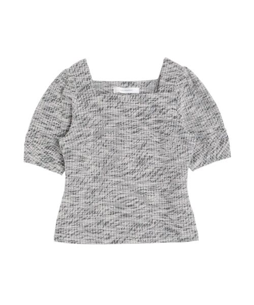 LAGUNAMOON（ラグナムーン）の「ツイードカットトップス（Tシャツ/カットソー・レディース・ベージュ/ブラック・FREE）」の13枚目の写真