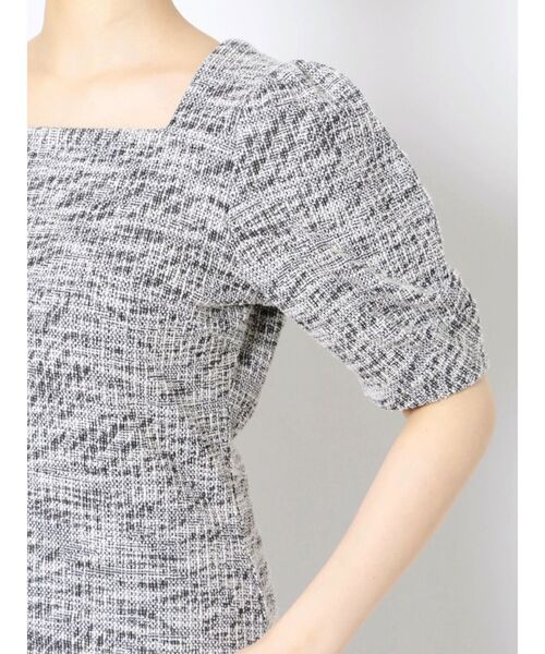 LAGUNAMOON（ラグナムーン）の「ツイードカットトップス（Tシャツ/カットソー・レディース・ベージュ/ブラック・FREE）」の16枚目の写真