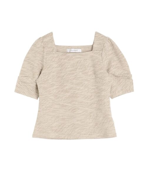 LAGUNAMOON（ラグナムーン）の「ツイードカットトップス（Tシャツ/カットソー・レディース・ベージュ/ブラック・FREE）」の21枚目の写真