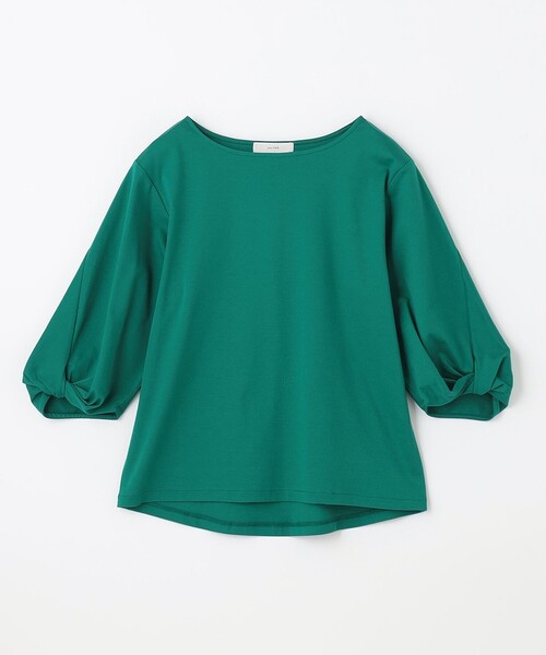 ANY(エニィ)の「【接触冷感】シルケットスムース ツイストスリーブトップス(Tシャツ/カットソー・レディース・グレー系/オールドローズ系/グリーン系/アイボリー系/ライトグリーン系/ベージュ系/ブラック系・3/2)」の6枚目の写真
