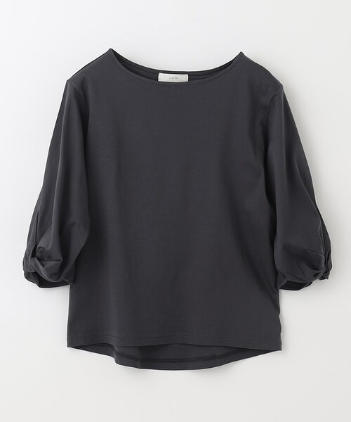 ANY(エニィ)の「【接触冷感】シルケットスムース ツイストスリーブトップス(Tシャツ/カットソー・レディース・グレー系/オールドローズ系/グリーン系/アイボリー系/ライトグリーン系/ベージュ系/ブラック系・3/2)」の19枚目の写真