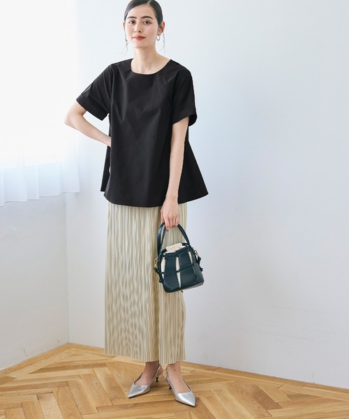 coca(coca)(コカ)の「パリフワバックリボンAラインブラウス(シャツ/ブラウス・レディース・ブラック/ホワイト/グリーン/ライトベージュ・M/L)」の14枚目の写真