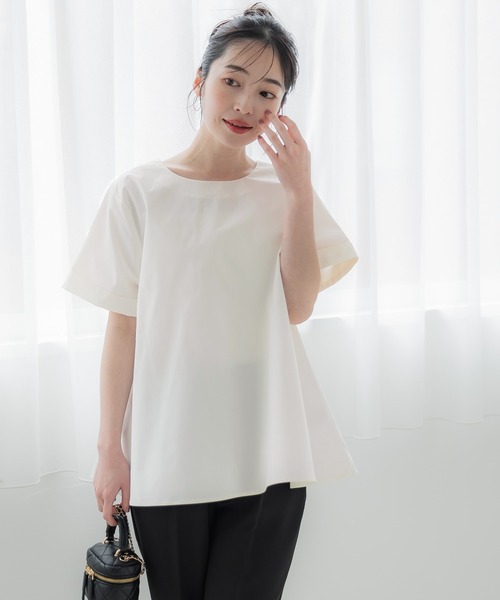 coca(coca)(コカ)の「パリフワバックリボンAラインブラウス(シャツ/ブラウス・レディース・ブラック/ホワイト/グリーン/ライトベージュ・M/L)」の17枚目の写真