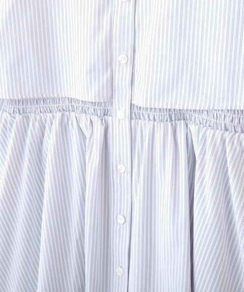 JILL by JILL STUART(ジルバイジルスチュアート)の「◇レイヤードミニシャツワンピース(ワンピース・レディース・ホワイト/ネイビー/ホワイト系その他・FREE)」の8枚目の写真