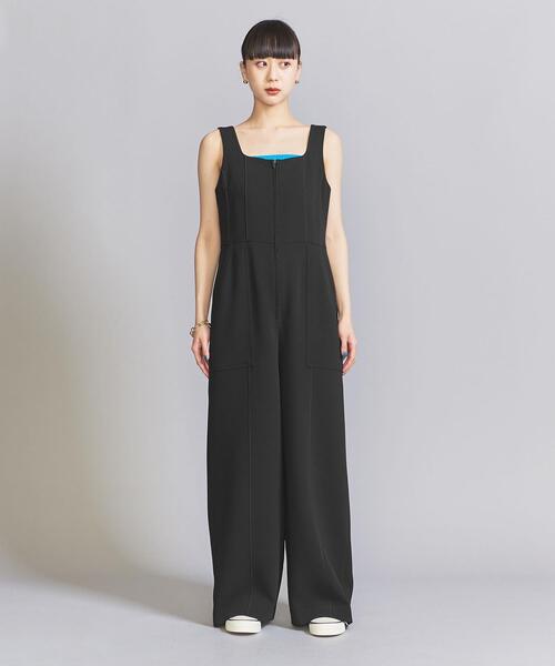 BEAUTY&YOUTH UNITED ARROWS(ビューティーアンドユースユナイテッドアローズ)の「ダブルクロス オールインワン(つなぎ/オールインワン・レディース・ブラック/ダークグレー・S/M)」の3枚目の写真