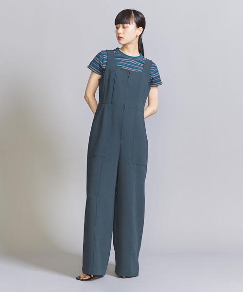 BEAUTY&YOUTH UNITED ARROWS(ビューティーアンドユースユナイテッドアローズ)の「ダブルクロス オールインワン(つなぎ/オールインワン・レディース・ブラック/ダークグレー・S/M)」の9枚目の写真