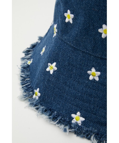 RODEO CROWNS WIDE BOWL（ロデオクラウンズワイドボウル）の「Flower embroidery HAT（ハット・レディース・ライトブルー/ブルー・FREE）」の11枚目の写真