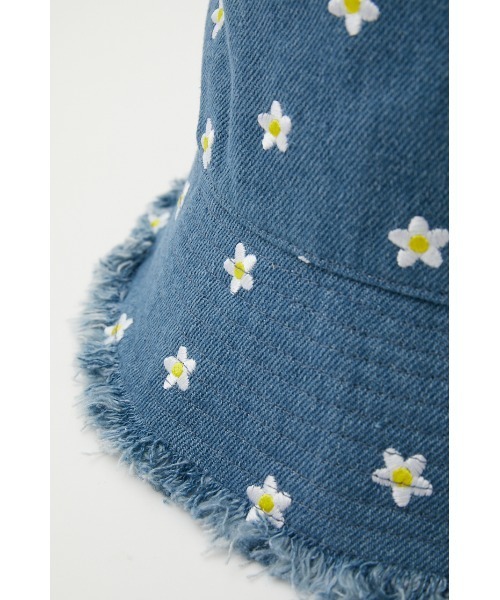 RODEO CROWNS WIDE BOWL（ロデオクラウンズワイドボウル）の「Flower embroidery HAT（ハット・レディース・ライトブルー/ブルー・FREE）」の12枚目の写真
