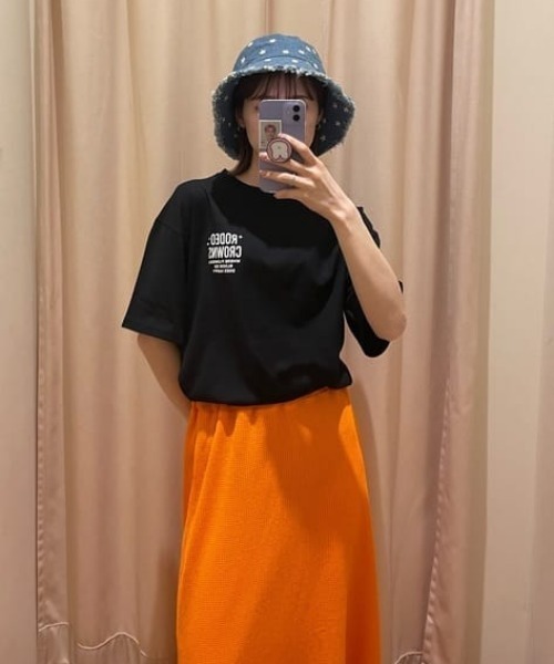 RODEO CROWNS WIDE BOWL（ロデオクラウンズワイドボウル）の「Flower embroidery HAT（ハット・レディース・ライトブルー/ブルー・FREE）」の5枚目の写真