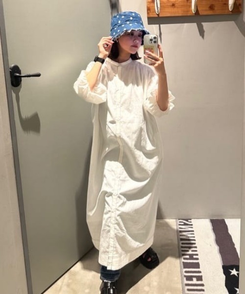 RODEO CROWNS WIDE BOWL（ロデオクラウンズワイドボウル）の「Flower embroidery HAT（ハット・レディース・ライトブルー/ブルー・FREE）」の8枚目の写真