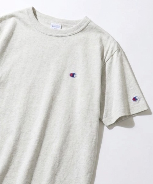 Champion（チャンピオン）の「2026SS Champion/チャンピオン USAコットン ワンポイントロゴ刺繍 無地 半袖Tシャツ レディース メンズ（Tシャツ/カットソー・メンズ・ブラック/ダークグリーン/グレー/ネイビー/ラベンダー/オートミール/ホワイト/ブルー/イエロー/サンドベージュ/グリーン/グレイッシュブルー/レンガ/クリーム/サックスブルー/ベージュ/オリーブドラブ/スカイブルー/オレンジ/セージグリーン/サファリグリーン・L/XL/M）」の7枚目の写真