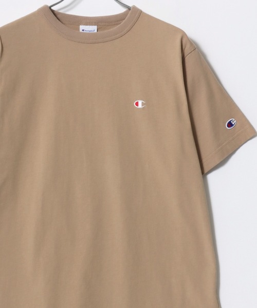 Champion（チャンピオン）の「2026SS Champion/チャンピオン USAコットン ワンポイントロゴ刺繍 無地 半袖Tシャツ レディース メンズ（Tシャツ/カットソー・メンズ・ブラック/ダークグリーン/グレー/ネイビー/ラベンダー/オートミール/ホワイト/ブルー/イエロー/サンドベージュ/グリーン/グレイッシュブルー/レンガ/クリーム/サックスブルー/ベージュ/オリーブドラブ/スカイブルー/オレンジ/セージグリーン/サファリグリーン・L/XL/M）」の4枚目の写真