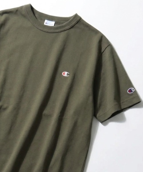 Champion（チャンピオン）の「2026SS Champion/チャンピオン USAコットン ワンポイントロゴ刺繍 無地 半袖Tシャツ レディース メンズ（Tシャツ/カットソー・メンズ・ブラック/ダークグリーン/グレー/ネイビー/ラベンダー/オートミール/ホワイト/ブルー/イエロー/サンドベージュ/グリーン/グレイッシュブルー/レンガ/クリーム/サックスブルー/ベージュ/オリーブドラブ/スカイブルー/オレンジ/セージグリーン/サファリグリーン・L/XL/M）」の12枚目の写真