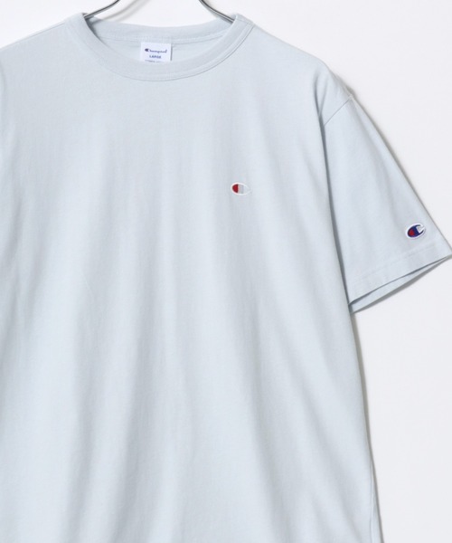Champion（チャンピオン）の「2026SS Champion/チャンピオン USAコットン ワンポイントロゴ刺繍 無地 半袖Tシャツ レディース メンズ（Tシャツ/カットソー・メンズ・ブラック/ダークグリーン/グレー/ネイビー/ラベンダー/オートミール/ホワイト/ブルー/イエロー/サンドベージュ/グリーン/グレイッシュブルー/レンガ/クリーム/サックスブルー/ベージュ/オリーブドラブ/スカイブルー/オレンジ/セージグリーン/サファリグリーン・L/XL/M）」の15枚目の写真