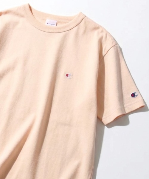 Champion（チャンピオン）の「2026SS Champion/チャンピオン USAコットン ワンポイントロゴ刺繍 無地 半袖Tシャツ レディース メンズ（Tシャツ/カットソー・メンズ・ブラック/ダークグリーン/グレー/ネイビー/ラベンダー/オートミール/ホワイト/ブルー/イエロー/サンドベージュ/グリーン/グレイッシュブルー/レンガ/クリーム/サックスブルー/ベージュ/オリーブドラブ/スカイブルー/オレンジ/セージグリーン/サファリグリーン・L/XL/M）」の21枚目の写真