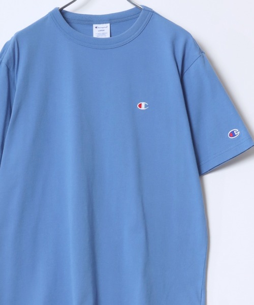 Champion（チャンピオン）の「2026SS Champion/チャンピオン USAコットン ワンポイントロゴ刺繍 無地 半袖Tシャツ レディース メンズ（Tシャツ/カットソー・メンズ・ブラック/ダークグリーン/グレー/ネイビー/ラベンダー/オートミール/ホワイト/ブルー/イエロー/サンドベージュ/グリーン/グレイッシュブルー/レンガ/クリーム/サックスブルー/ベージュ/オリーブドラブ/スカイブルー/オレンジ/セージグリーン/サファリグリーン・L/XL/M）」の16枚目の写真