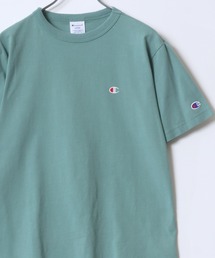 2026SS Champion/チャンピオン USAコットン ワンポイントロゴ刺繍 無地 半袖Tシャツ レディース メンズ