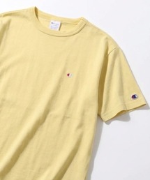 2026SS Champion/チャンピオン USAコットン ワンポイントロゴ刺繍 無地 半袖Tシャツ レディース メンズ