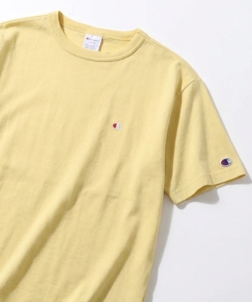 Champion（チャンピオン）の「2026SS Champion/チャンピオン USAコットン ワンポイントロゴ刺繍 無地 半袖Tシャツ レディース メンズ（Tシャツ/カットソー・メンズ・ブラック/ダークグリーン/グレー/ネイビー/ラベンダー/オートミール/ホワイト/ブルー/イエロー/サンドベージュ/グリーン/グレイッシュブルー/レンガ/クリーム/サックスブルー/ベージュ/オリーブドラブ/スカイブルー/オレンジ/セージグリーン/サファリグリーン・L/XL/M）」の6枚目の写真