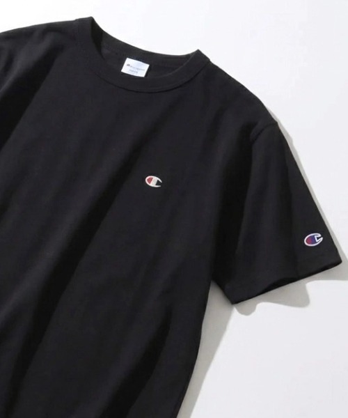 Champion（チャンピオン）の「2026SS Champion/チャンピオン USAコットン ワンポイントロゴ刺繍 無地 半袖Tシャツ レディース メンズ（Tシャツ/カットソー・メンズ・ブラック/ダークグリーン/グレー/ネイビー/ラベンダー/オートミール/ホワイト/ブルー/イエロー/サンドベージュ/グリーン/グレイッシュブルー/レンガ/クリーム/サックスブルー/ベージュ/オリーブドラブ/スカイブルー/オレンジ/セージグリーン/サファリグリーン・L/XL/M）」の2枚目の写真