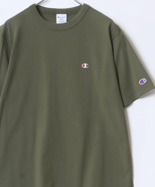 Champion（チャンピオン）の「2026SS Champion/チャンピオン USAコットン ワンポイントロゴ刺繍 無地 半袖Tシャツ レディース メンズ（Tシャツ/カットソー・メンズ・ブラック/ダークグリーン/グレー/ネイビー/ラベンダー/オートミール/ホワイト/ブルー/イエロー/サンドベージュ/グリーン/グレイッシュブルー/レンガ/クリーム/サックスブルー/ベージュ/オリーブドラブ/スカイブルー/オレンジ/セージグリーン/サファリグリーン・L/XL/M）」の8枚目の写真