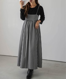 SUGAR BISKET | ギンガムチェックキャミソールワンピース(ワンピース)