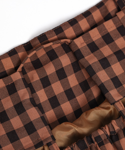 SUGAR BISKET（シュガービスケット）の「ギンガムチェックキャミソールワンピース（ワンピース・レディース・ブラウン系その他/ブラック系その他/パープル系その他/ブルー系その他・フリー）」の8枚目の写真