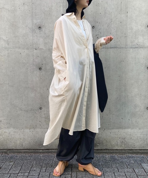 セール】【SETUP7】コットンボリューム前開きワンピース GNR1560