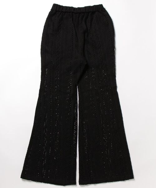 AZUL by moussy(アズールバイマウジー)の「LACE PANTS/レースパンツ(その他パンツ・レディース・アイボリー/ブラック・MEDIUM/SMALL)」の3枚目の写真