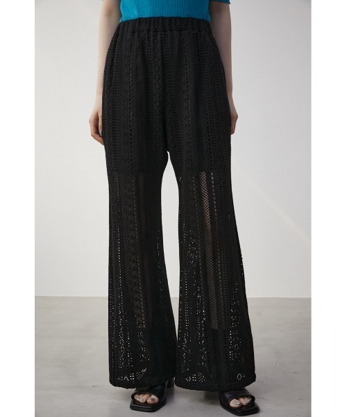AZUL by moussy(アズールバイマウジー)の「LACE PANTS/レースパンツ(その他パンツ・レディース・アイボリー/ブラック・MEDIUM/SMALL)」の16枚目の写真