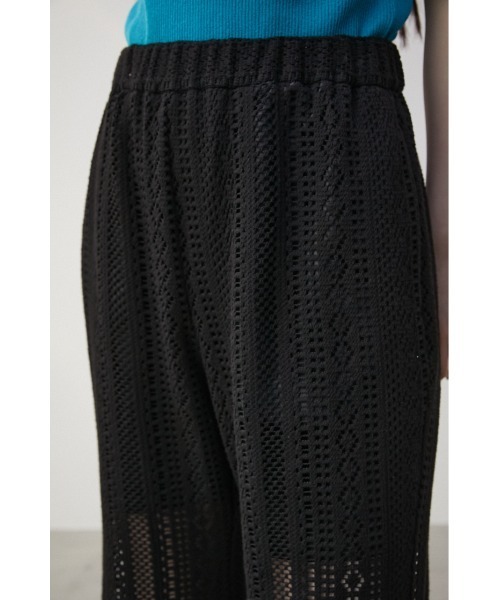 AZUL by moussy(アズールバイマウジー)の「LACE PANTS/レースパンツ(その他パンツ・レディース・アイボリー/ブラック・MEDIUM/SMALL)」の19枚目の写真