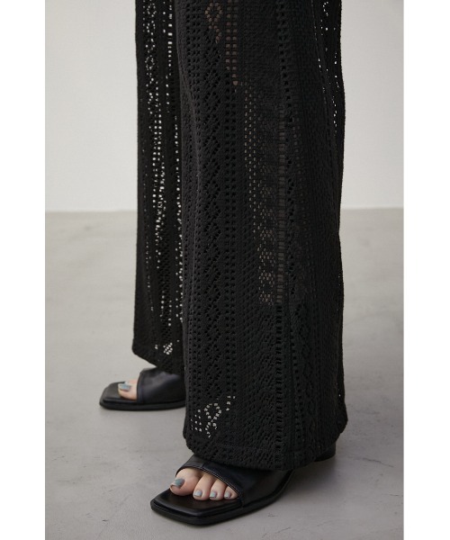 AZUL by moussy(アズールバイマウジー)の「LACE PANTS/レースパンツ(その他パンツ・レディース・アイボリー/ブラック・MEDIUM/SMALL)」の21枚目の写真