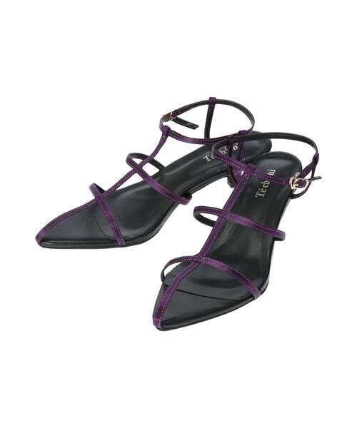 Te chichi（テチチ）の「Tストラップポインテッドヒールサンダル（サンダル・レディース・パープル/ゴールド/ブラック・38/37）」の15枚目の写真