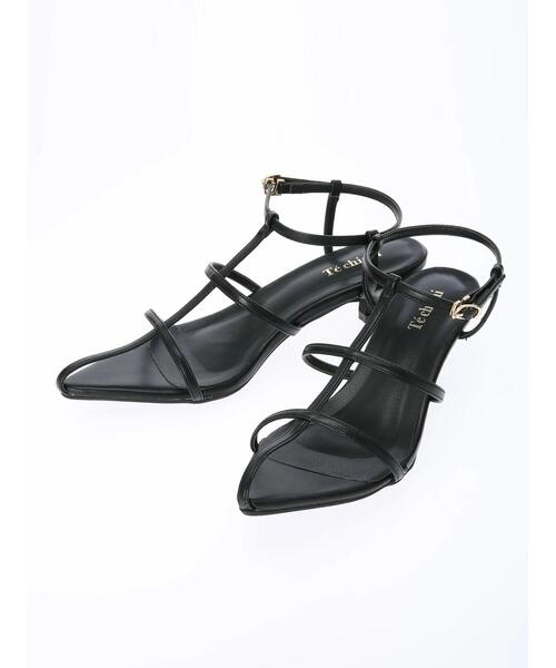 Te chichi（テチチ）の「Tストラップポインテッドヒールサンダル（サンダル・レディース・パープル/ゴールド/ブラック・38/37）」の20枚目の写真