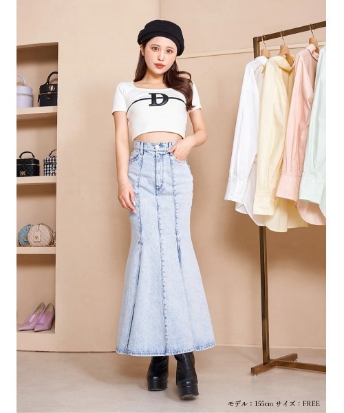 ダーリッチ Dロゴコンパクトトップス ブラック Dロゴコンパクトトップス（Tシャツ/カットソー）｜Darich