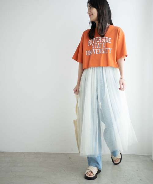 WEGO(ウィゴー)の「WEGO/【一部店限定】2wayボリュームチュールスカート(スカート・レディース・オフホワイト/ブラック・FREE)」の8枚目の写真