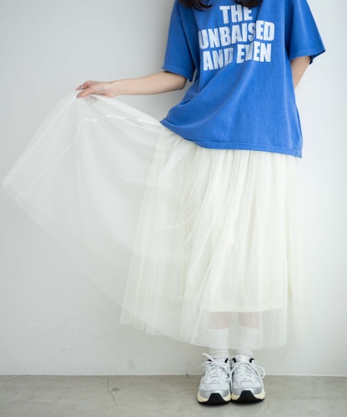 WEGO(ウィゴー)の「WEGO/【一部店限定】2wayボリュームチュールスカート(スカート・レディース・オフホワイト/ブラック・FREE)」の10枚目の写真