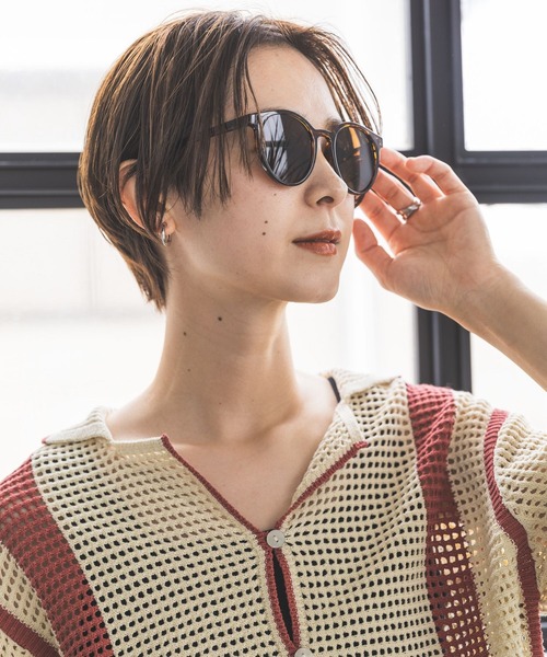 LEPSIM（レプシィム）の「UVケアサングラス　753493（サングラス・レディース・レオパード/グレイッシュベージュ/グレー/イエロー系その他/ブラック・ONE SIZE）」の5枚目の写真