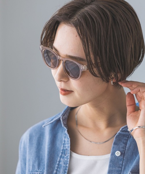 LEPSIM（レプシィム）の「UVケアサングラス　753493（サングラス・レディース・レオパード/グレイッシュベージュ/グレー/イエロー系その他/ブラック・ONE SIZE）」の4枚目の写真