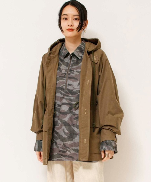 Johnbull(ジョンブル)の「ミリタリーマウンテンパーカー(マウンテンパーカー・レディース・オリーブ/アイボリー/ネイビー・MEDIUM/SMALL)」の12枚目の写真