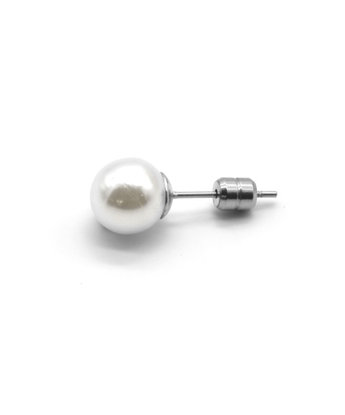 LHME(エルエイチエムイー)の「LHME チェーンドロップパールピアス/サージカルステンレス316L(金属アレルギー対応)(ピアス(両耳用)・レディース・シルバー/ゴールド・ONE SIZE)」の3枚目の写真