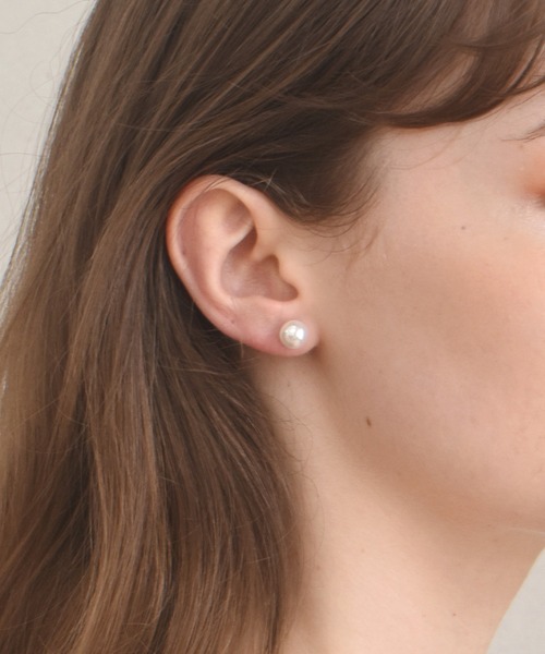 LHME(エルエイチエムイー)の「LHME チェーンドロップパールピアス/サージカルステンレス316L(金属アレルギー対応)(ピアス(両耳用)・レディース・シルバー/ゴールド・ONE SIZE)」の21枚目の写真