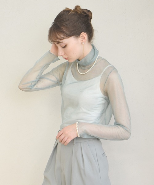 LHME(エルエイチエムイー)の「LHME チェーンドロップパールピアス/サージカルステンレス316L(金属アレルギー対応)(ピアス(両耳用)・レディース・シルバー/ゴールド・ONE SIZE)」の6枚目の写真