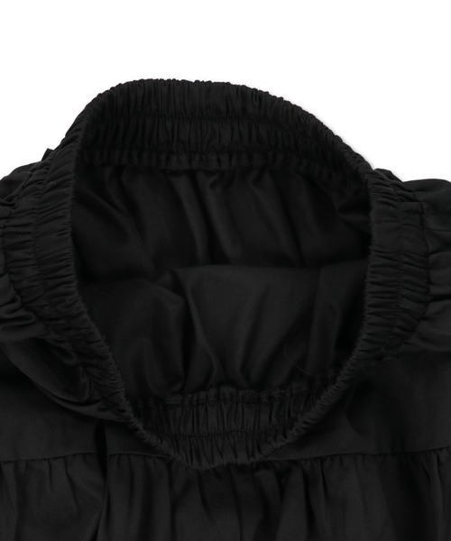 SPINNS（スピンズ）の「ティアードロングスカート（スカート・レディース・ブラック/ホワイト・ONESIZE）」の5枚目の写真