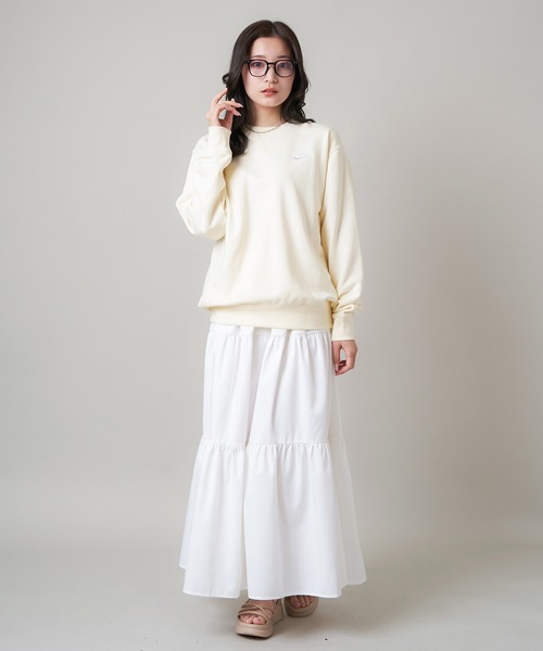 SPINNS（スピンズ）の「ティアードロングスカート（スカート・レディース・ブラック/ホワイト・ONESIZE）」の14枚目の写真