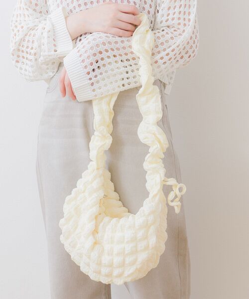 ems excite（エムズエキサイト）の「2wayポコポコBAG（ショルダーバッグ・レディース・ブラック/ライトグリーン/ナチュラル・FREE）」の3枚目の写真