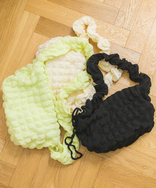 ems excite（エムズエキサイト）の「2wayポコポコBAG（ショルダーバッグ・レディース・ブラック/ライトグリーン/ナチュラル・FREE）」の12枚目の写真