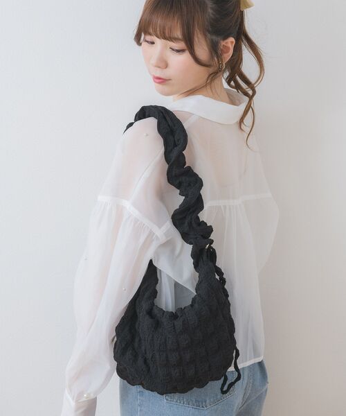 ems excite（エムズエキサイト）の「2wayポコポコBAG（ショルダーバッグ・レディース・ブラック/ライトグリーン/ナチュラル・FREE）」の11枚目の写真