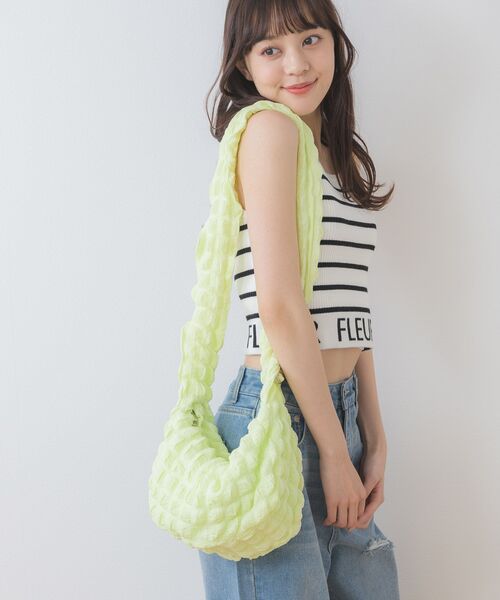 ems excite（エムズエキサイト）の「2wayポコポコBAG（ショルダーバッグ・レディース・ブラック/ライトグリーン/ナチュラル・FREE）」の13枚目の写真