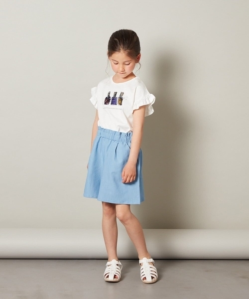 a.v.v（アーヴェヴェ）の「[100-130]タックショートパンツ（その他パンツ・キッズ・ライトピンク/ライトブルー/ブラック/ブルー・100/120/130/110）」の13枚目の写真